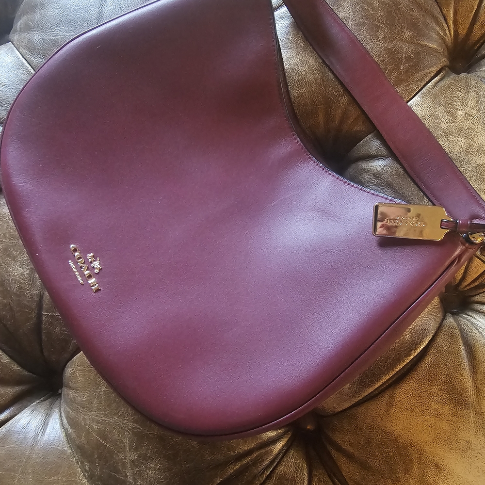 Coach Women's Burgundy Leather Bag